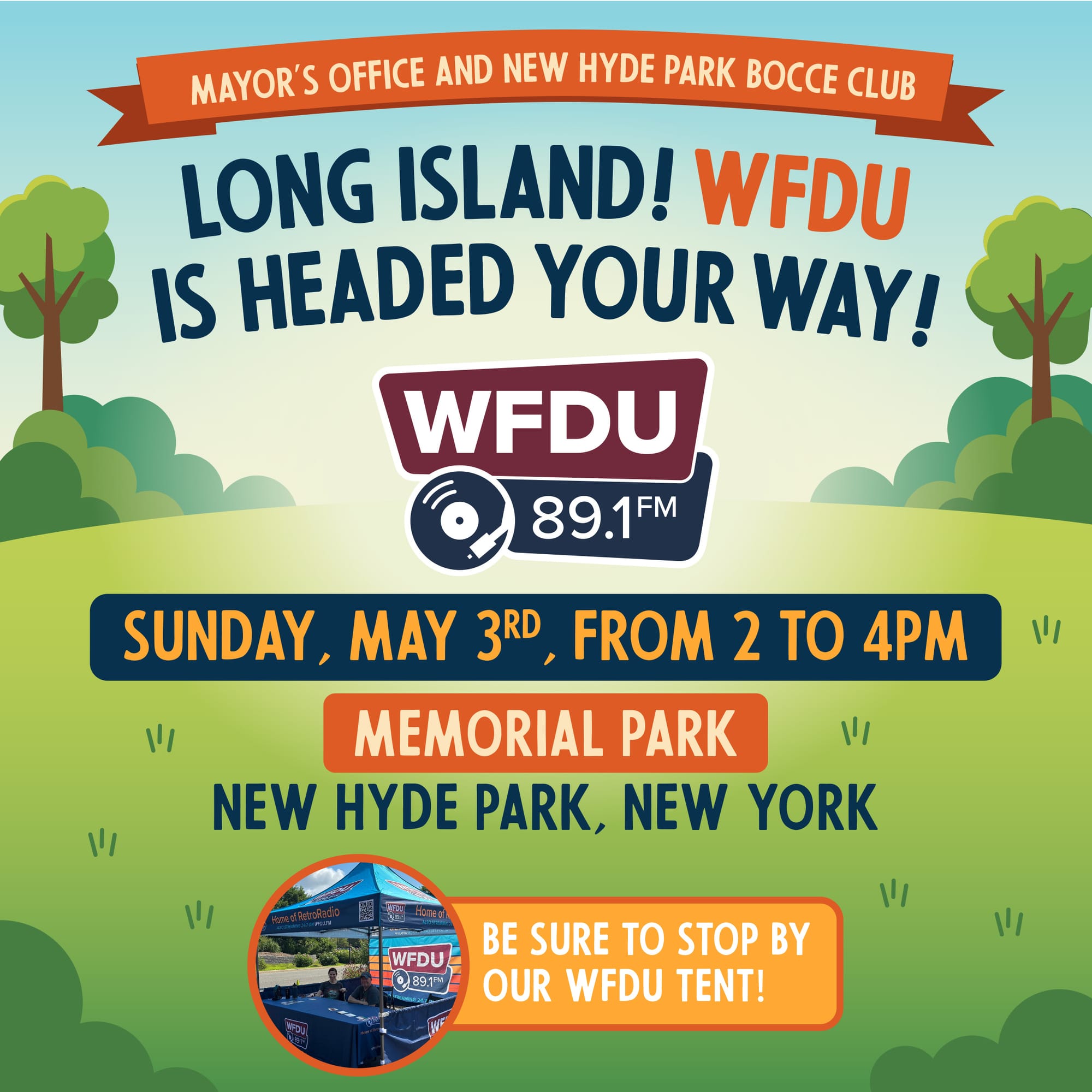WFDU is coming to Long Island!