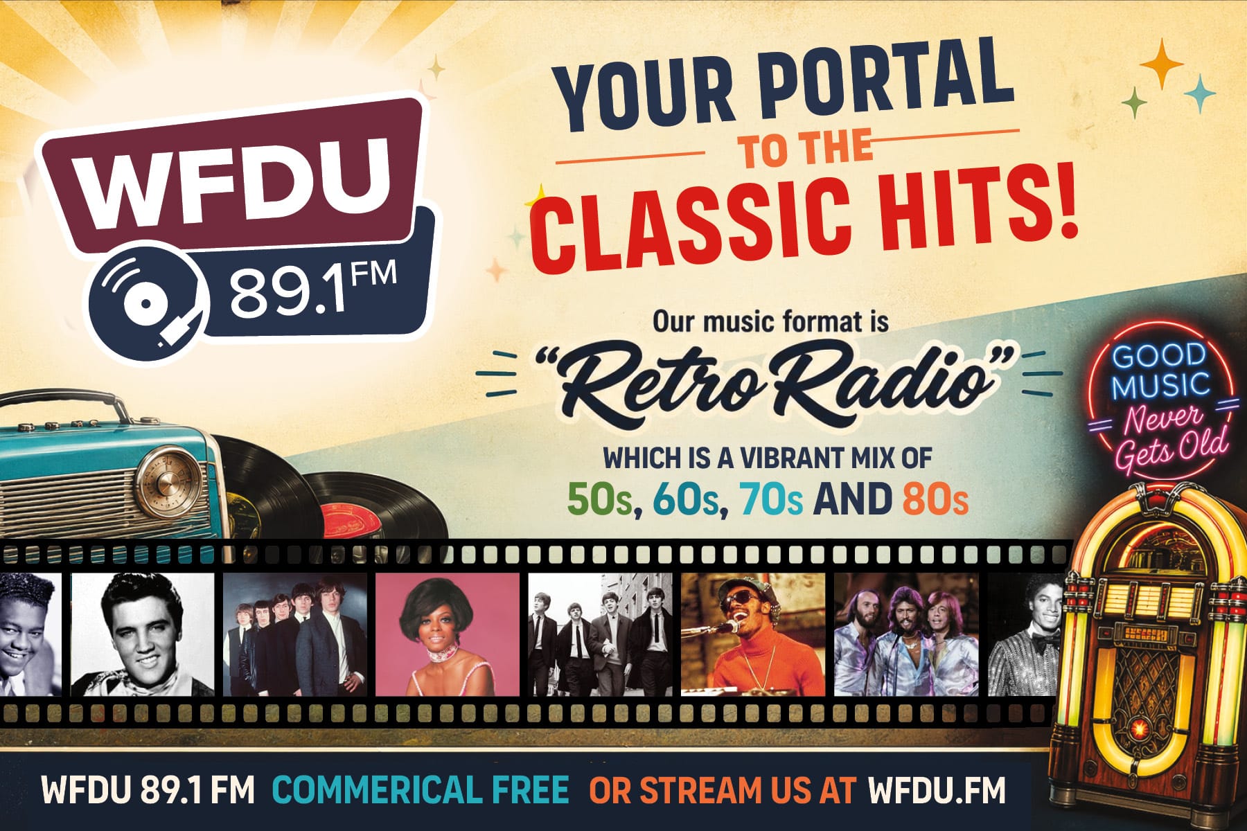 Take WFDU RetroRadio Wherever You Go!