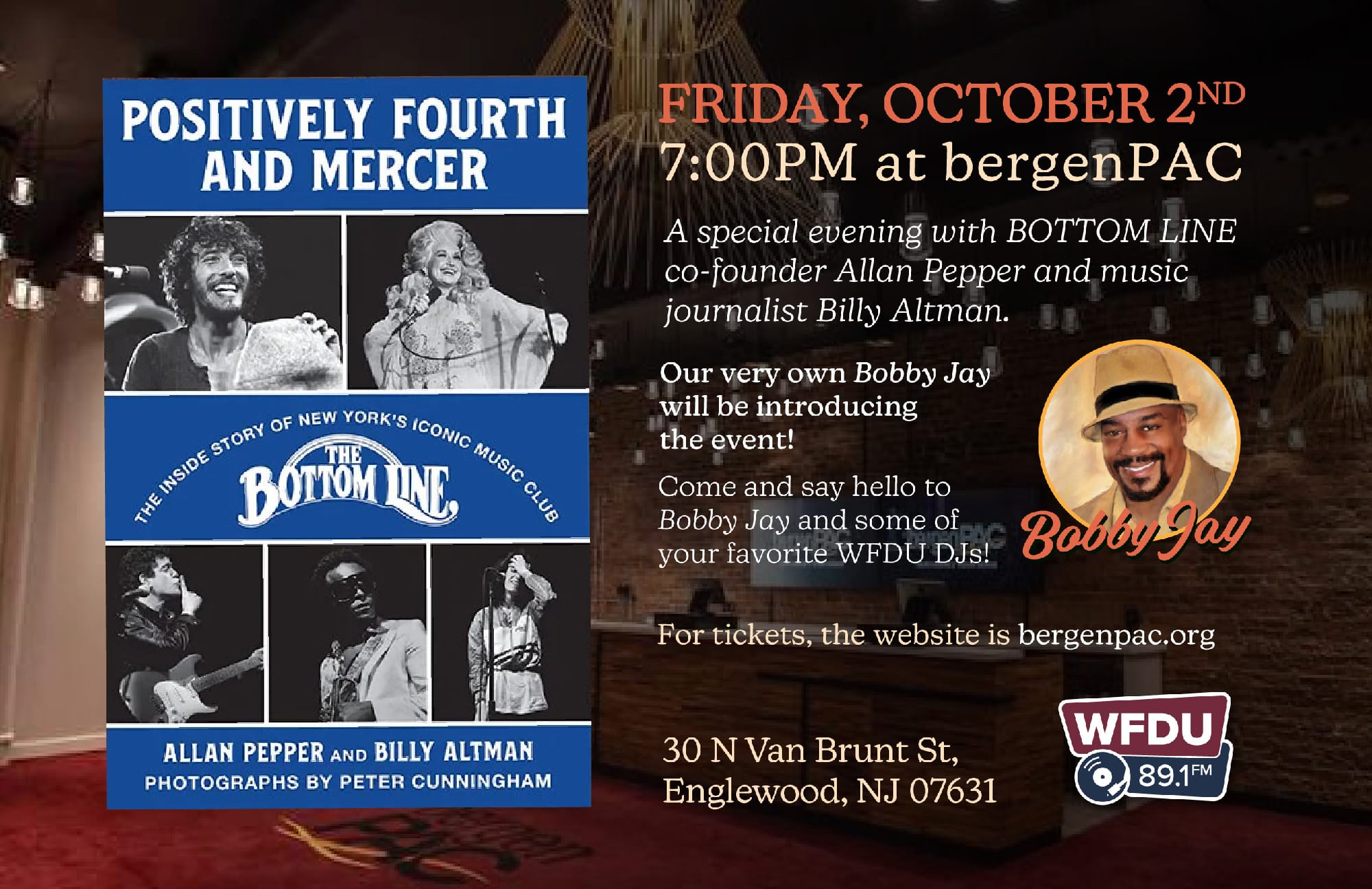 A special night with Bobby Jay at bergenPAC!