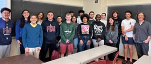 Mark Chernoff shares his wisdom with FDU students