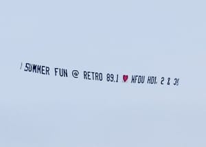 Aerial Banner Flight Surprise!